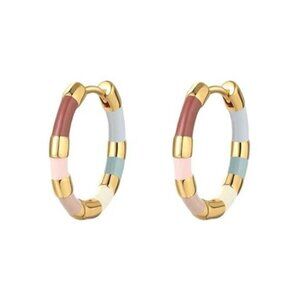 Gold Hoop Earrings Small Huggie Dangle Heart Lightweight Trendy Jewelry for Wome